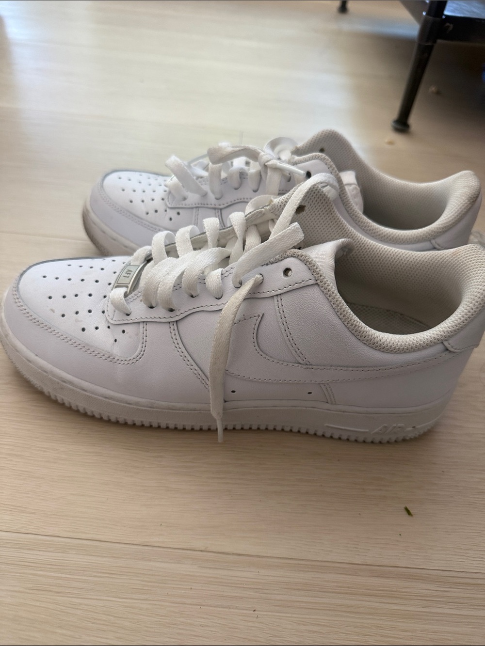Nike White Low-Top Leather Sneakers